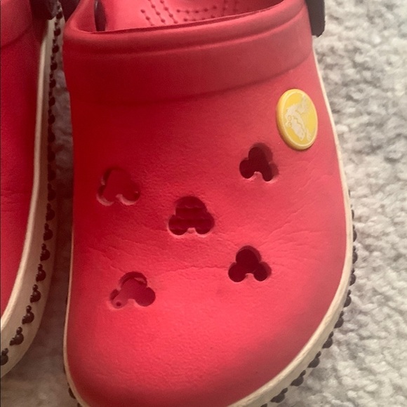 Red  Mickey Mouse Crocs - Picture 4 of 6